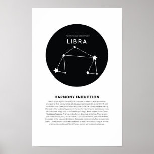 Mystischer Power von Libra Zodiac Astrologie Poste Poster