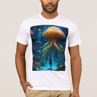 Mystischer Quallensee-Themed T - Shirt