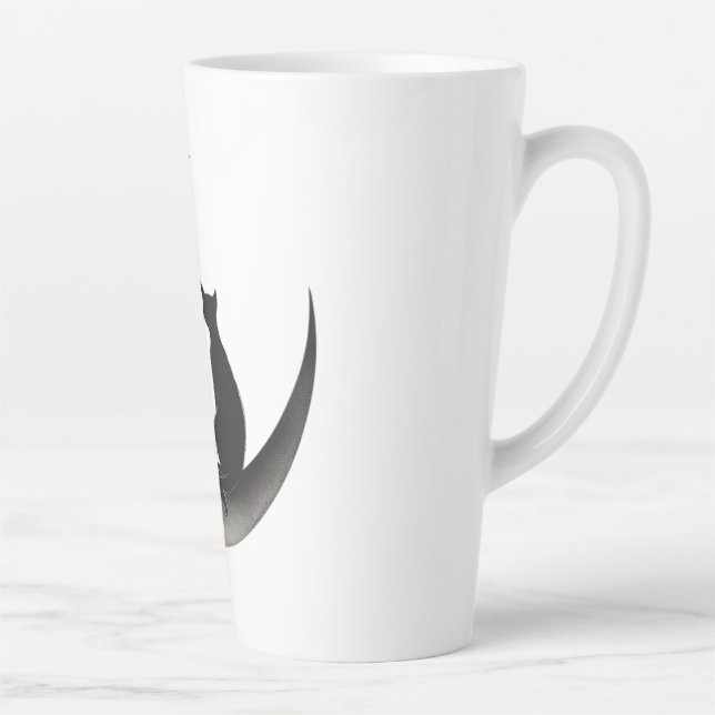 Mystischer Romantik unter dem Mondhalbmond 🌙 🐾 Milchtasse (Rechts)