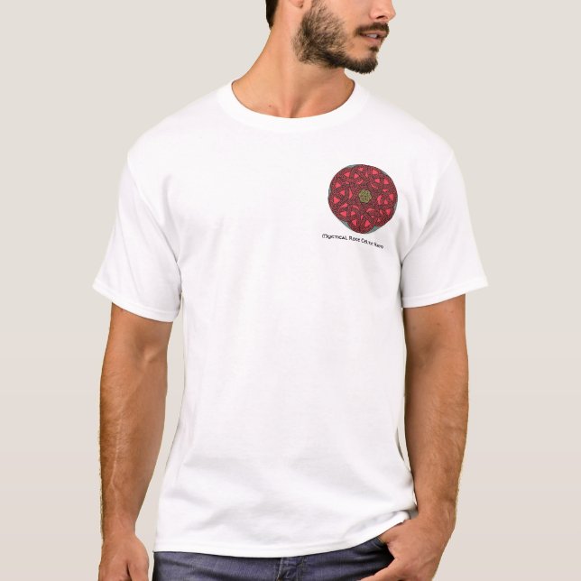 Mystischer RoseCeltic knotet Shirt 20 (Vorderseite)