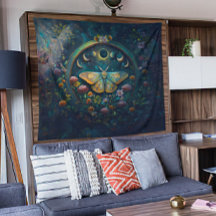 Mystischer Schmetterling und Mondphasen Portal Art