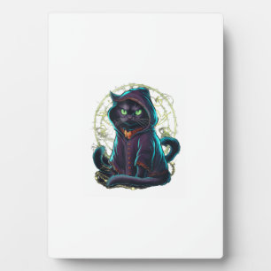 Mystischer schwarzer Katzen Halloween Tank Top Fotoplatte