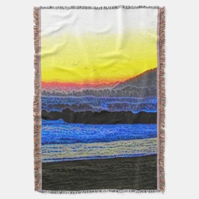 Mystischer Sonnenuntergang  Decke (Vorderseite Vertikal)