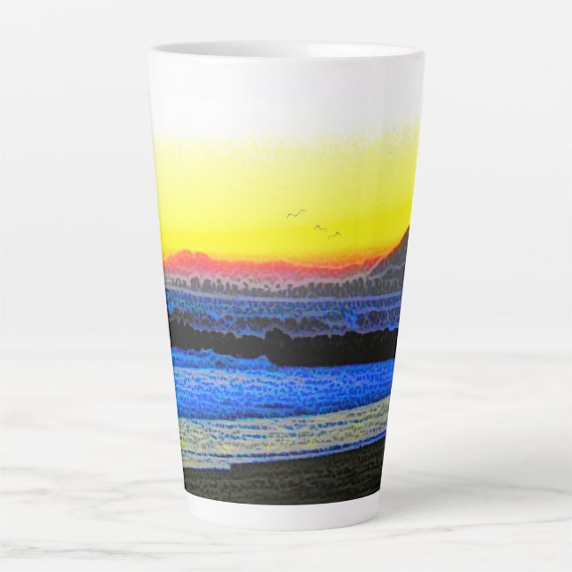 Mystischer Sonnenuntergang  Milchtasse (Vorderseite)