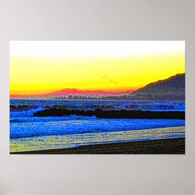 Mystischer Sonnenuntergang  Poster (Vorne)