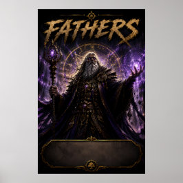 Mystischer Vater-Zauberer Poster