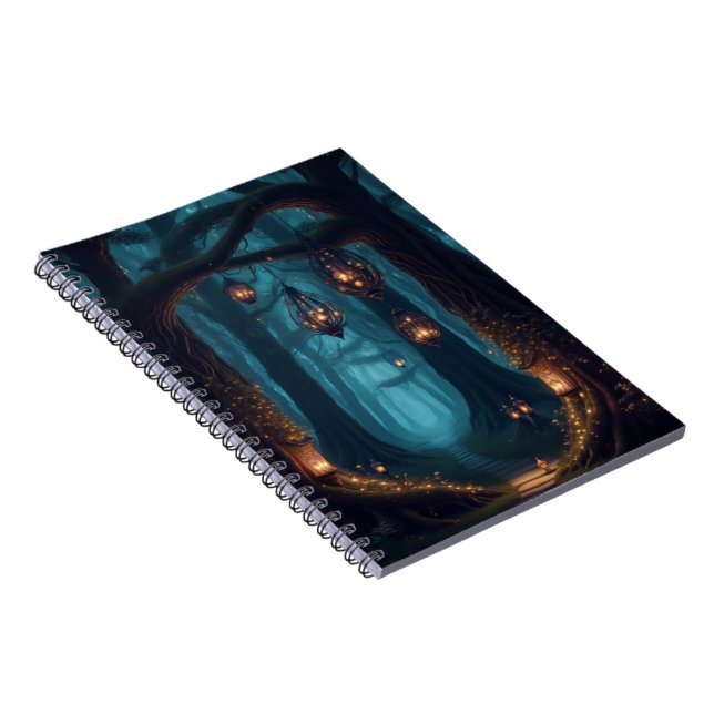 Mystischer verzauberter Wald Verzaubernde Natur Notizblock (Rechte Seite)