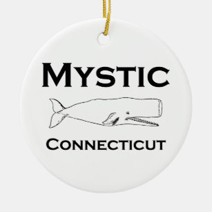 Mystischer Vintager Wal Connecticuts Keramikornament