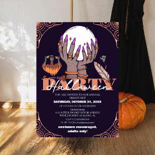 Mystischer Wahrsager Erwachsene Halloween-Party Einladung