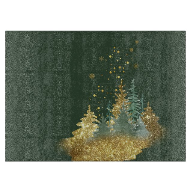 Mystischer Wald Ernte Glas Schneidbrett Schneidebrett (Vorderseite)
