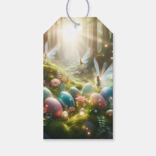 Mystischer Wald Fee Magischer Frühling Eier Geschenkanhänger (Vorderseite)