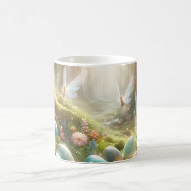 Mystischer Wald Fee Magischer Frühling Eier Kaffeetasse (Mittel)
