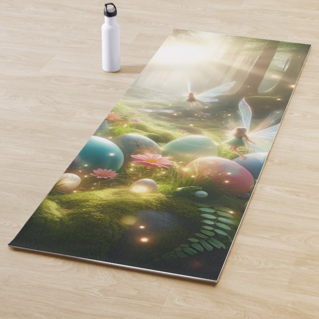 Mystischer Wald Fee Magischer Frühling Eier Yogamatte (Beispiel)