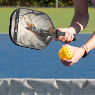 Mystischer Wald Fuchs Pickleball Schläger