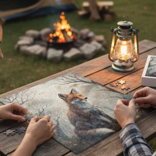 Mystischer Wald Fuchs Puzzle