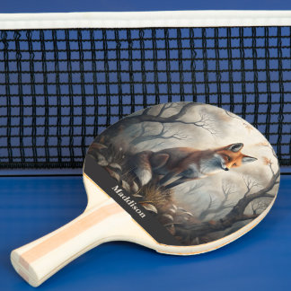 Mystischer Wald Fuchs Tischtennis Schläger