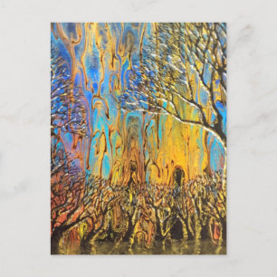 Mystischer Wald Postkarte