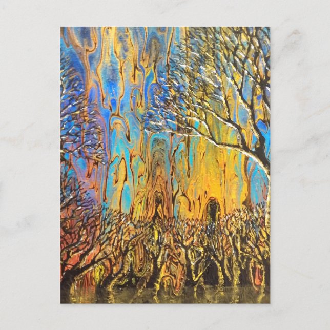 Mystischer Wald Postkarte (Vorderseite)