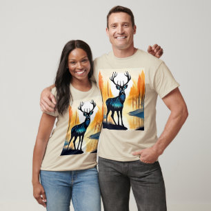 Mystischer Waldhirsch T-Shirt