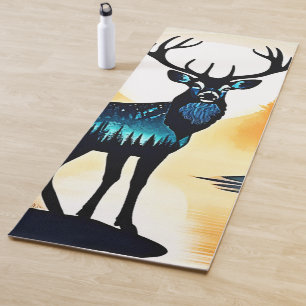 Mystischer Waldhirsch Yogamatte