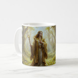Mystischer Waldmagier Fantasy Kaffeetasse