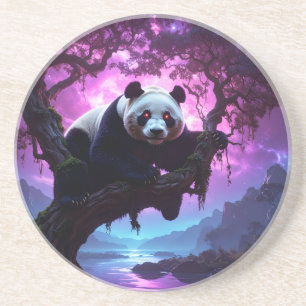 Mystischer Waldpanda Getränkeuntersetzer