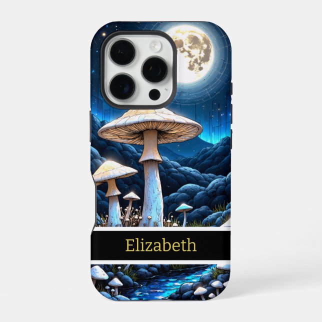 Mystischer Waldpilz iPhone Hülle (Rückseite)