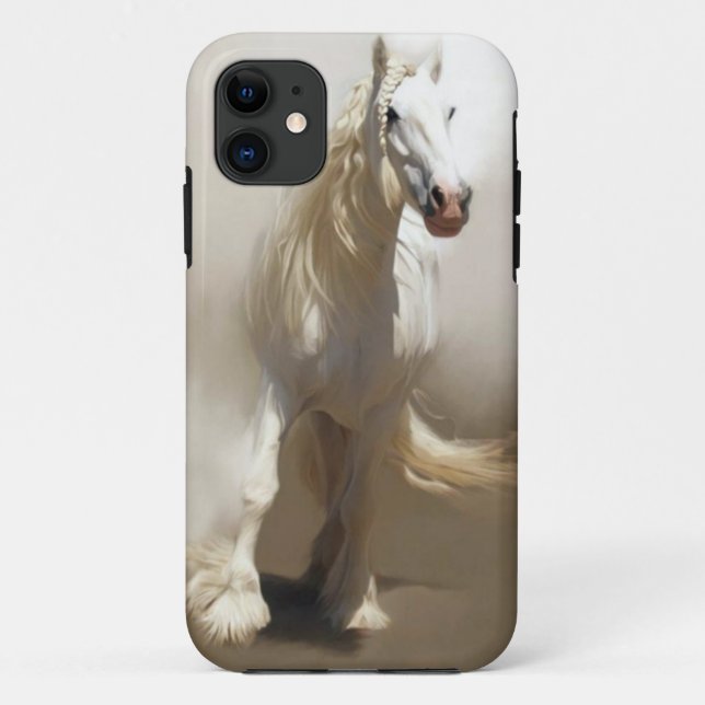 Mystischer weißes PferdeCase-Mate iPhone 5/5S Case-Mate iPhone Hülle (Rückseite)