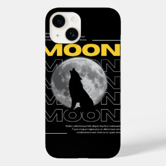 Mystischer Wolf mit Mond - individuelles Handyhüll Case-Mate iPhone 14 Hülle