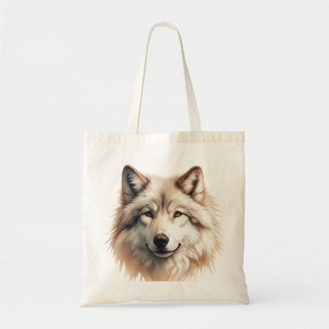 Mystischer Wolf Tragetasche (Vorne)