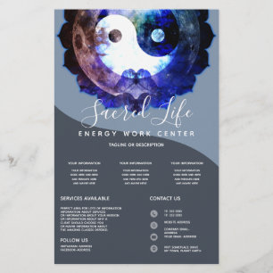 Mystischer Yin Yang, spiritueller Holistischer Die Flyer