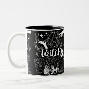 Mystischer Zauber: Hexenhaftes Designvergnügen Zweifarbige Tasse