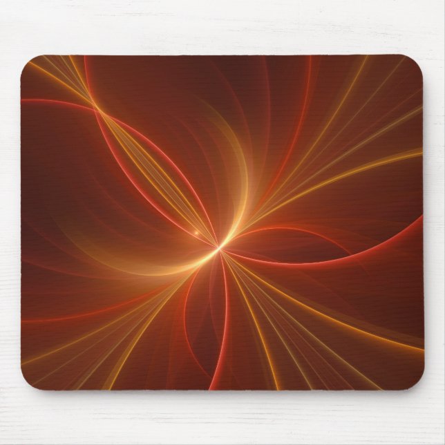 Mystisches Abstraktes Fraktal Kunst Moderne, warme Mousepad (Vorne)