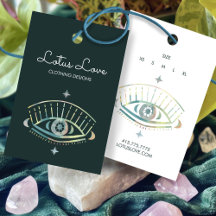 Mystisches Auge Größenetikett Kleidung Schmuck Aus