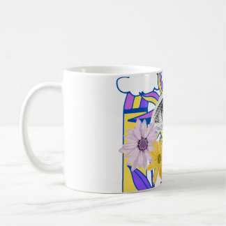 Mystisches Auge Regenbogenbogen Farbige Florale Bo Kaffeetasse