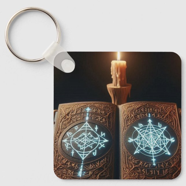 Mystisches Buch Schlüsselanhänger (Vorderseite)