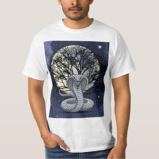 Mystisches Cobra-Schlangen- und Baum-Grafik-T-Shir T-Shirt