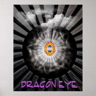 Mystisches Drachenauge Poster
