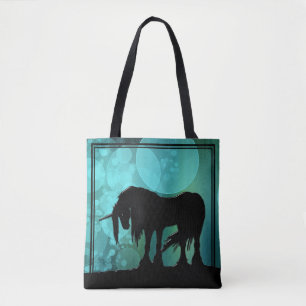Mystisches Einhorn (aquamarine Blasen)