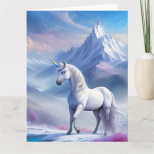 Mystisches Einhorn in einem magischen Fantasiereic Karte