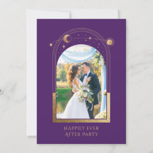 Mystisches Glück für immer nach Hochzeit Einladung