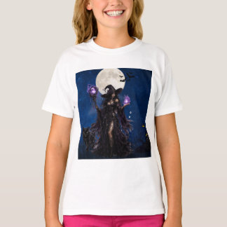 Mystisches Hexen-Halloween-Mond-T-Shirt T-Shirt