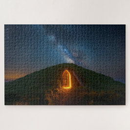 Mystisches Irisches Feen-Hügel-Puzzle Puzzle