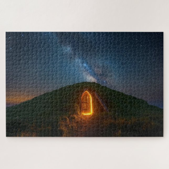 Mystisches Irisches Feen-Hügel-Puzzle Puzzle (Horizontal)