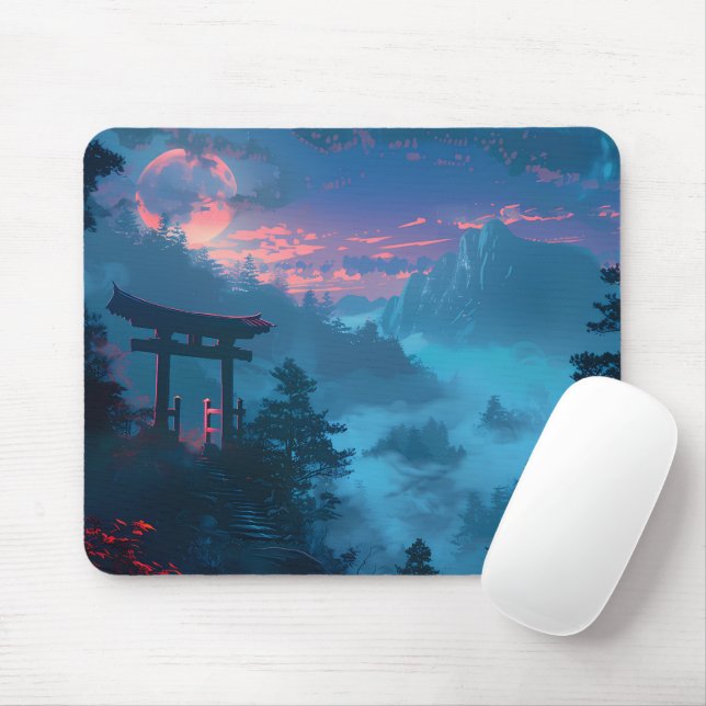Mystisches japanisches Torii-Tor-Mausepad Mousepad (Mit Mouse)