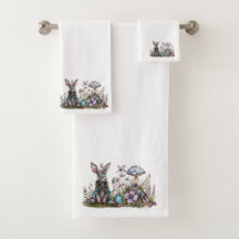 Mystisches Kaninchen mit Pilzen