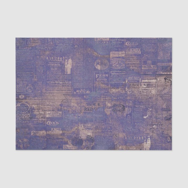 Mystisches Lavendel-Dekoupage  Seidenpapier (Vorderseite)