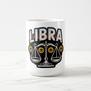 Mystisches Libra-Sternzeichen-Emblem Kaffeetasse