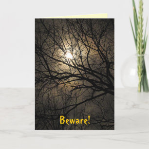 Mystisches MondHalloween Karte