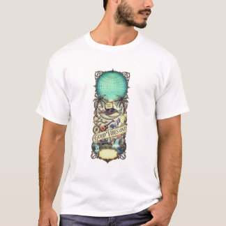 Mystisches, ornamentales Emblem-Grafik-T-Shirt – V T-Shirt